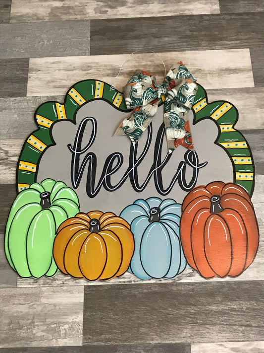 Pumpkin hello - Doorhangerjunction