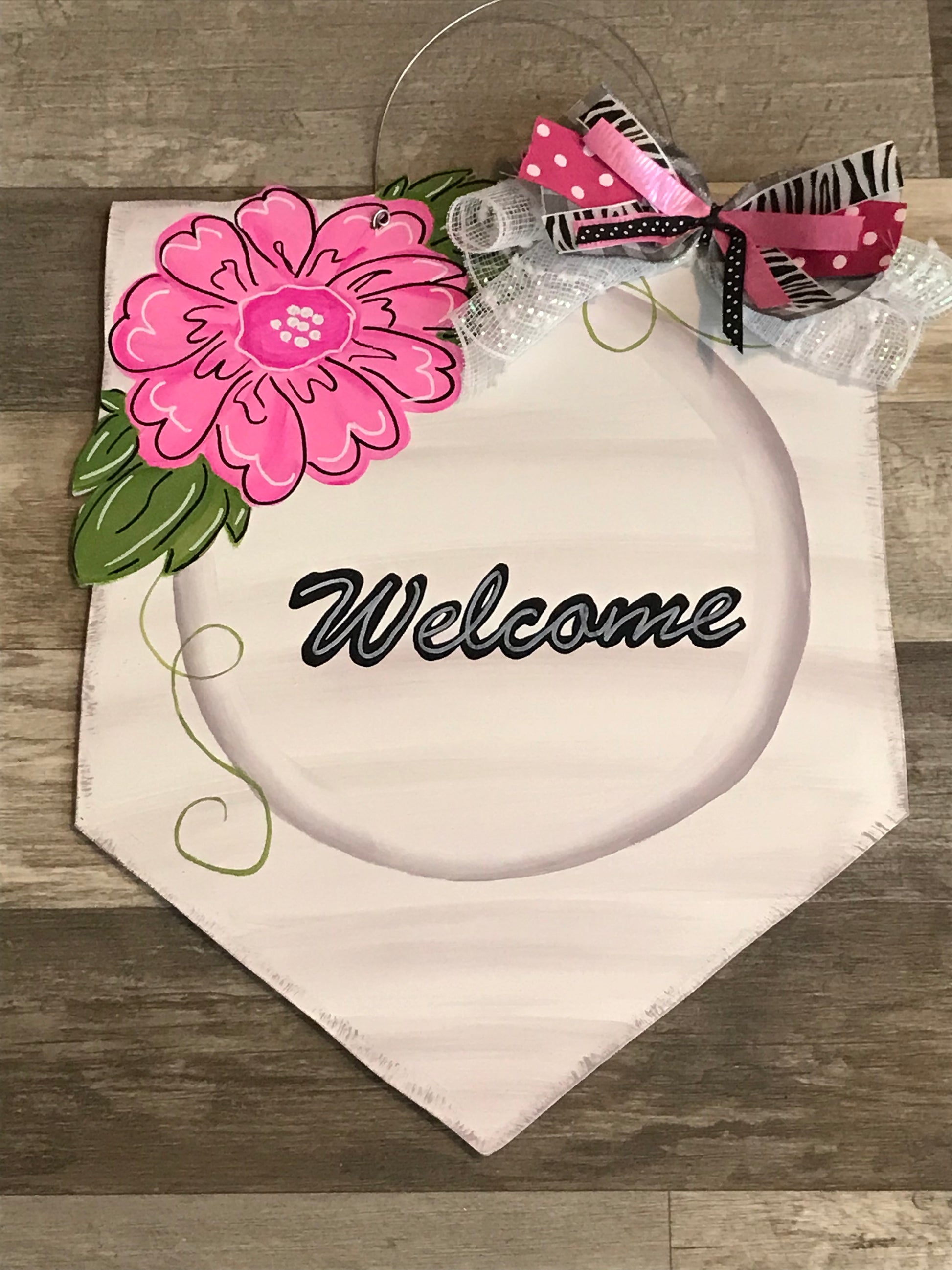 Flower banner - Doorhangerjunction