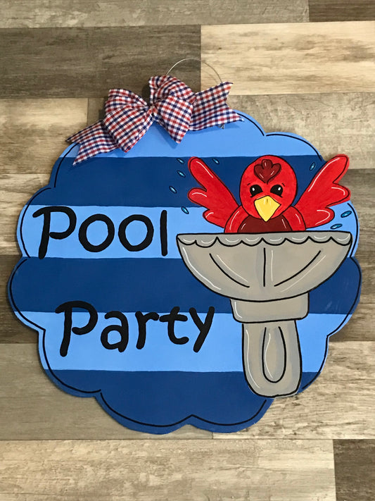 Pool party bird bath - Doorhangerjunction