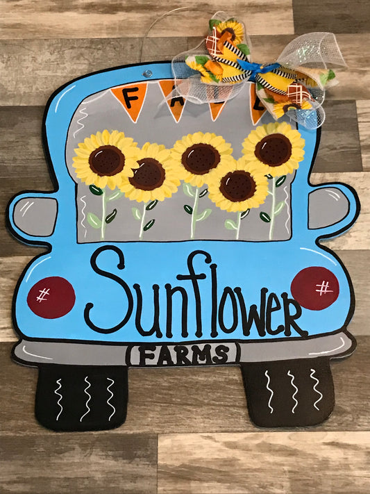Sunflower truck - Doorhangerjunction